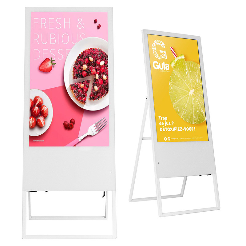 Best Octa Core LCD Advertising Display 3mm Glass Digital Ad Screen AC 110V wholesale