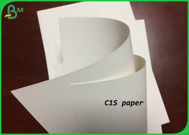 China 80gsm 130gsm Coated  Silk C1S Paper For Making Advertising Brochure Or Birthday Card on sale