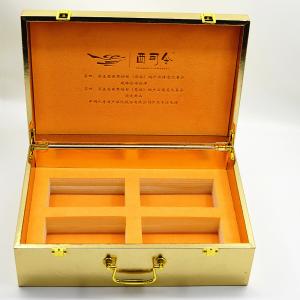 China MDF Luxury Wooden Jewellery Boxes 230g Customized Handle Health Care Package on sale