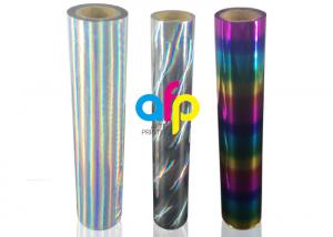China Strong Adhesion Laser Holographic Rainbow Hot Stamping Foil For the Fabrics on sale