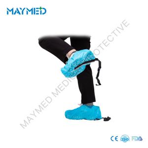 China 15*36cm Disposable PP Shoe Cover Nonskid With Conductive Strip on sale