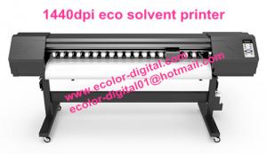 China Eco solvent printing machine, with 2pcs DX7 heads, 1440dpi indoor high definition printer on sale
