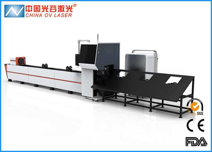 China Galvanized Steel Laser Tube Cutting Equipment with IPG Nlight Raycus on sale