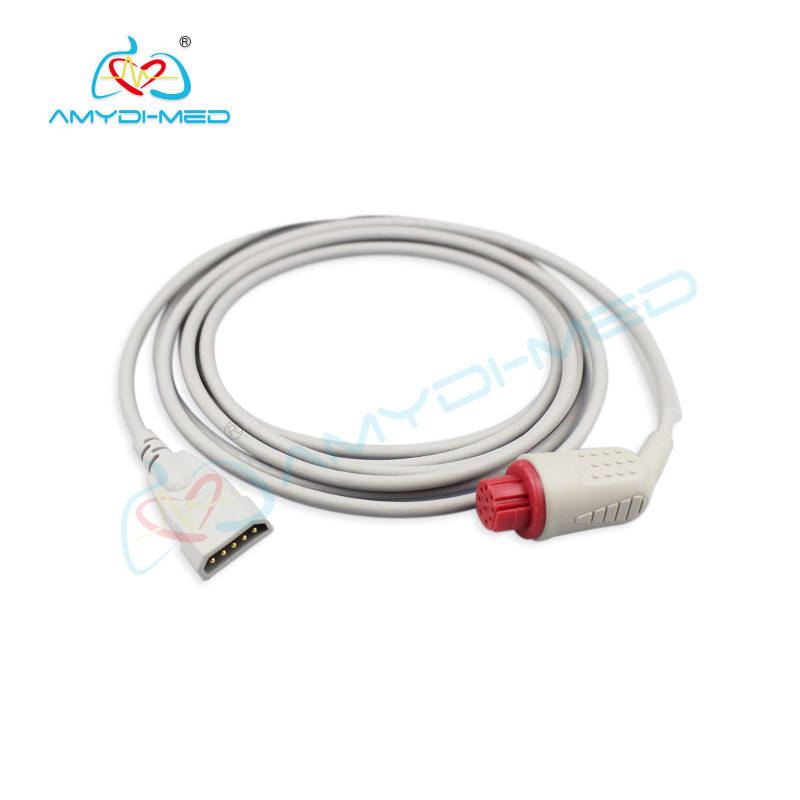 Best Invasive Blood Pressure IBP Adapter Cable 1m Length Round 10 Pins Connector wholesale
