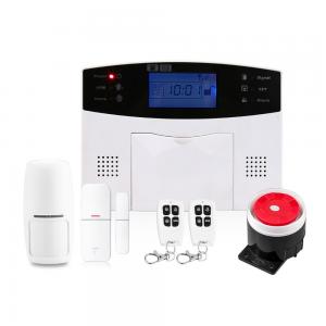 China Wireless & Wired GSM/SMS Home Security Burglar Alarm System Door/Window Detector and PIR Detector on sale