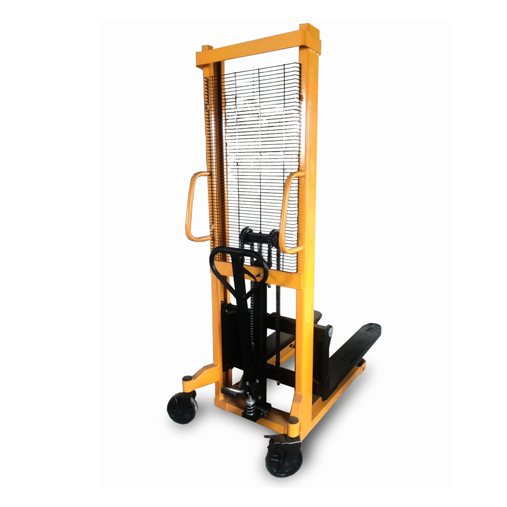 China 1000KG KAD Hand Operated Manual Hydraulic Stacker Forklift on sale