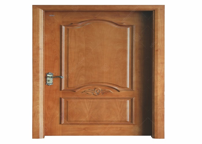 Cheap Fireproof Hardwood Internal Doors , Moistureproof Solid Wood Interior Doors for sale