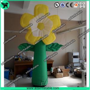 Best Summer Holiday Event Party Decoration Inflatable Yellow Flower With LED Light wholesale