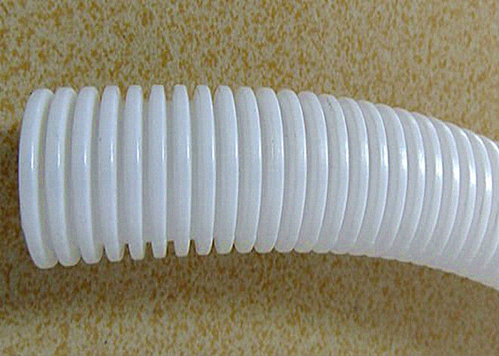 Best Nylon PA6 corrugated tube   White corrugated pipes  black corrugated plastic sleeving  factory wholesale