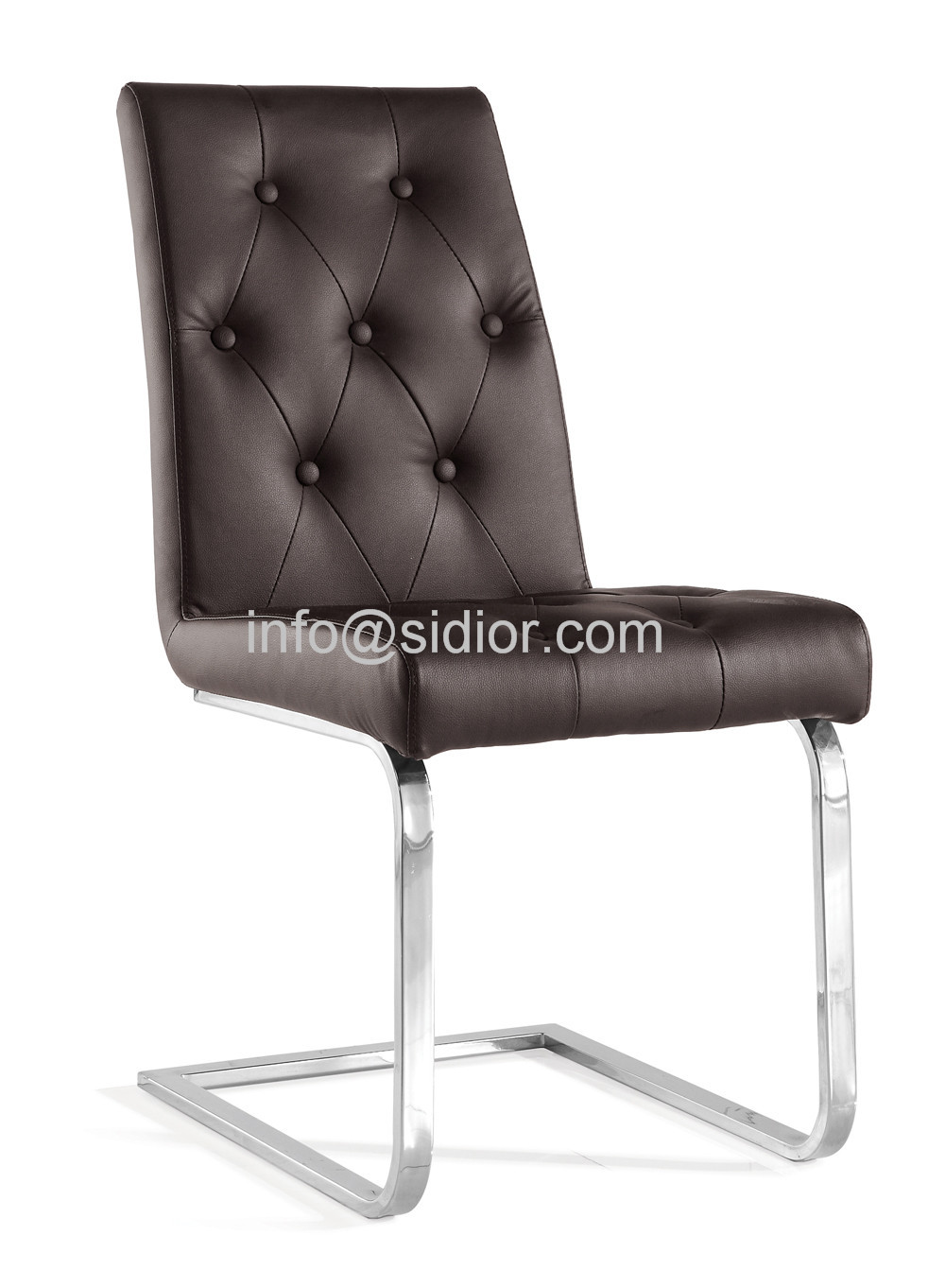 China SD-1015 modern restaurant stainless steel pu leather chair,visitor chair,dining room chair on sale