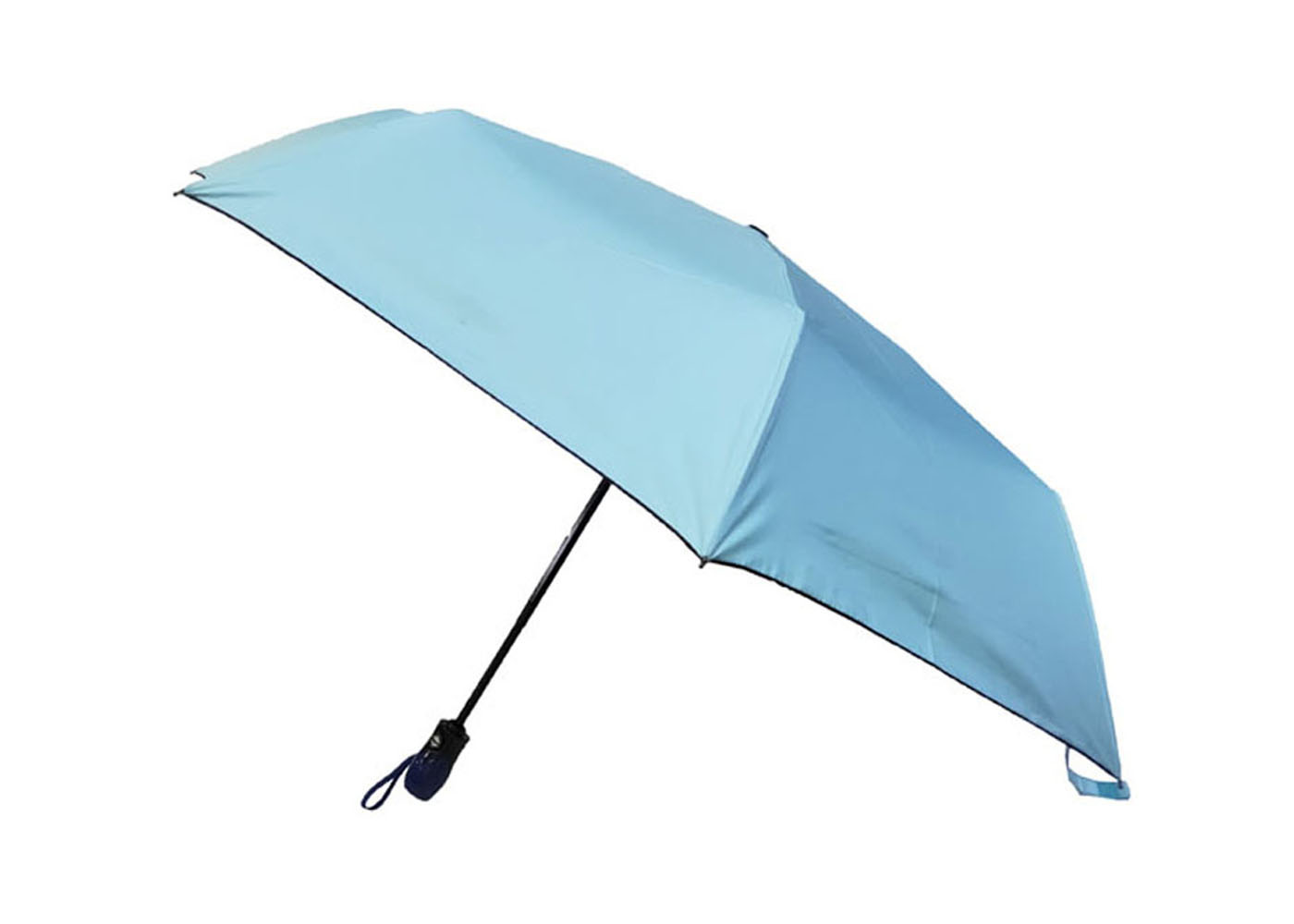 China Color Coated Automatic Travel Umbrella Sun Protection 190T Pongee Fabric on sale