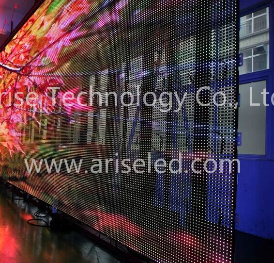 Cheap LED mesh displays/Curtain LED Display P6.25/P8.9/P10/P10.4/P12.5/P15.625/P16/P18/P18.75/P2 for sale