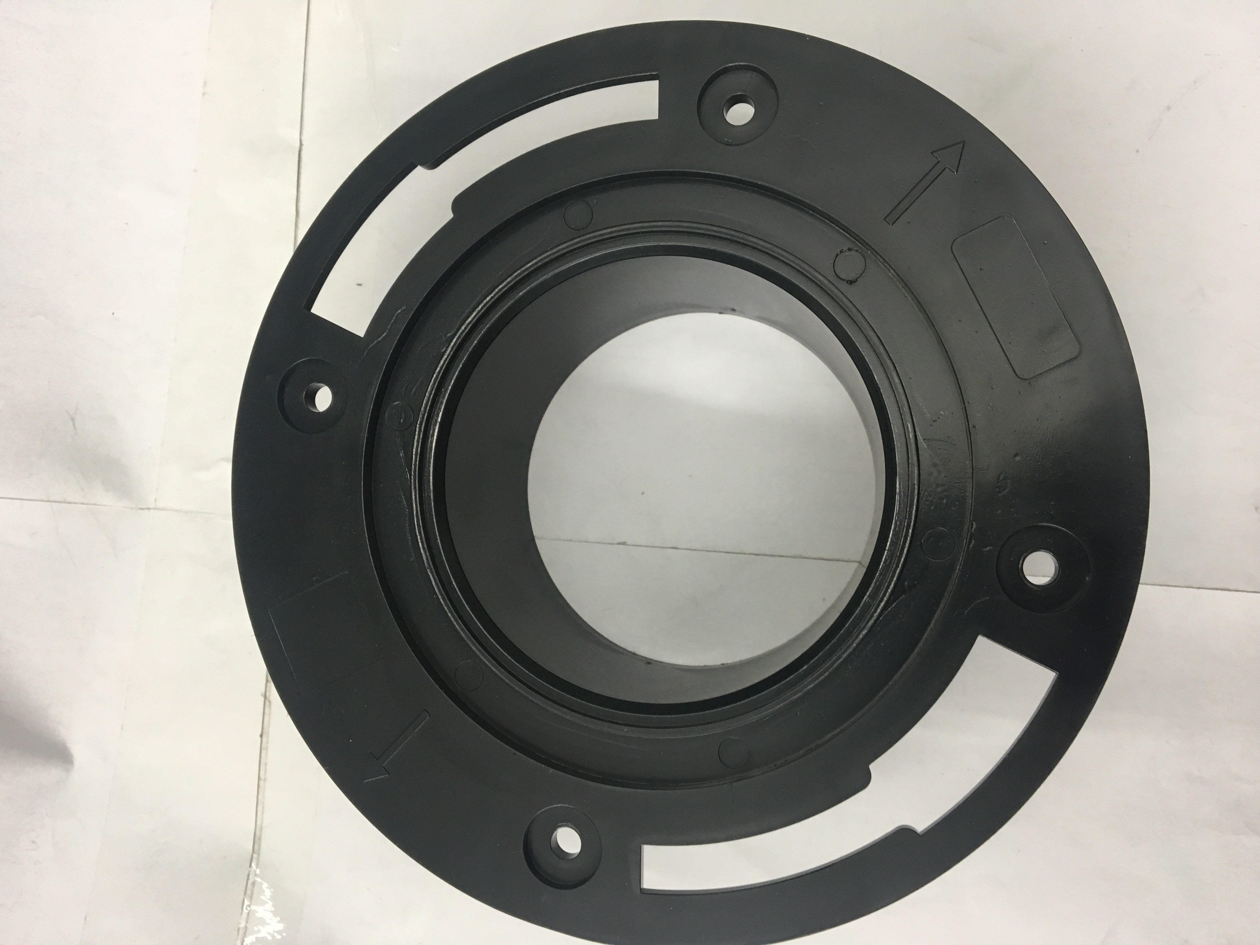 China Plastic Toilet Seal Flange , Toilet Drain Flange Circular Shaped For Drain Waste Vent on sale