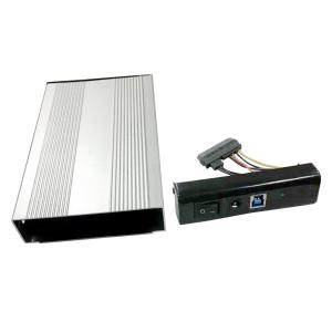 China aluminum USB3.0 external 3.5 SATA external HDD enclosure box/hard drive disk case on sale