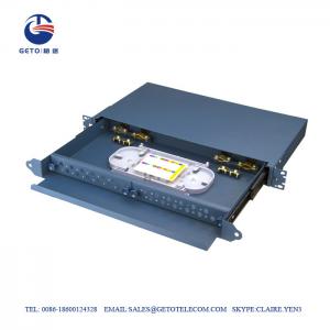 Best CATV 24 Port FC ST Fiber Optic Patch Panel Cold Rolled Plate wholesale