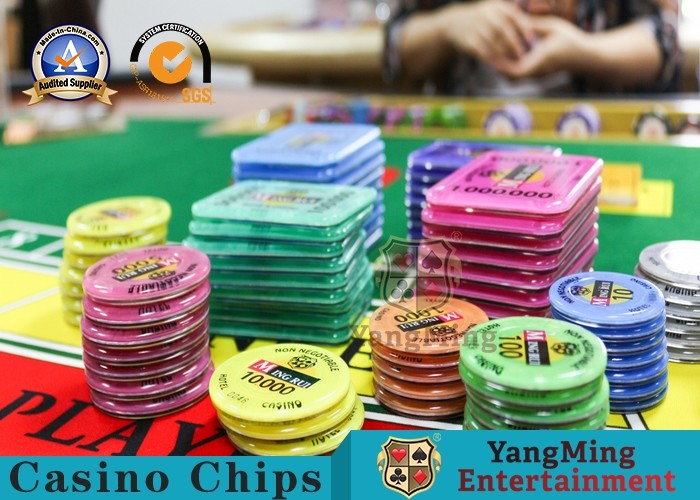 Best Square Crystal Acrylic RFID Casino Poker Chip Set Plaque Wear Resistant wholesale