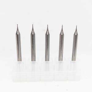 China 1fl Carbide Micro End Mill Cutters For Aluminum Jewelry Uncoated 30degree on sale