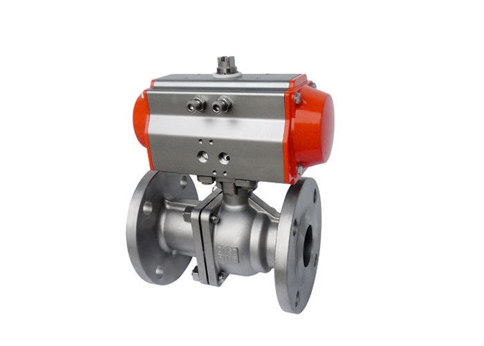 China Flange CF8 Body 8 Pneumatic Actuated Ball Valve on sale