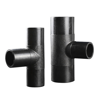 China SCH40 DN20-110 HDPE Pipe Compression Fittings HDPE Tee on sale