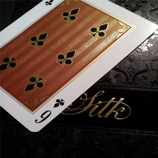 Cheap Plastic Gold PVC Playing Cards Gold Foil Poker Golden Poker Card for sale