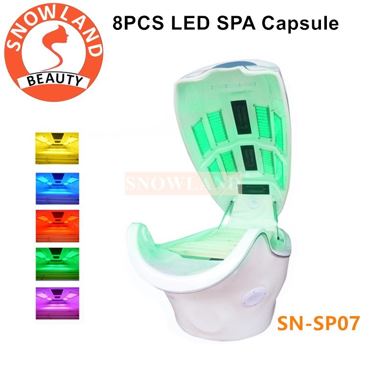 China Far Infrared Sauna Spa Capsule / LED Light Therapy Bed For dry Steam on sale