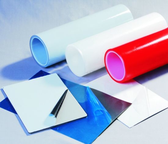 China Temporary LLDPE 0.06mm Sheet Metal Protective Film For Aluminum Sheet on sale