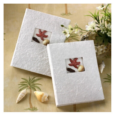 China New creative promotion gift product wedding gift Shells and starfish photo album on sale