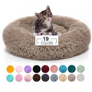 China Circle Luxury Comfy Calming Dog Bed / Custom 36 Inch Dog Crate Bed on sale