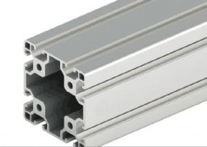 China Decorations Extruded T Slot , Silver Anodized T Slot Aluminium Extrusion on sale