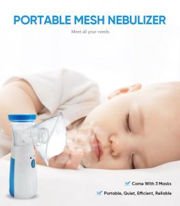 China CE ISO Atomizer Portable Nebulizer Machine Mesh Compressor Nebulizer Mini Baby Nebulizadore on sale