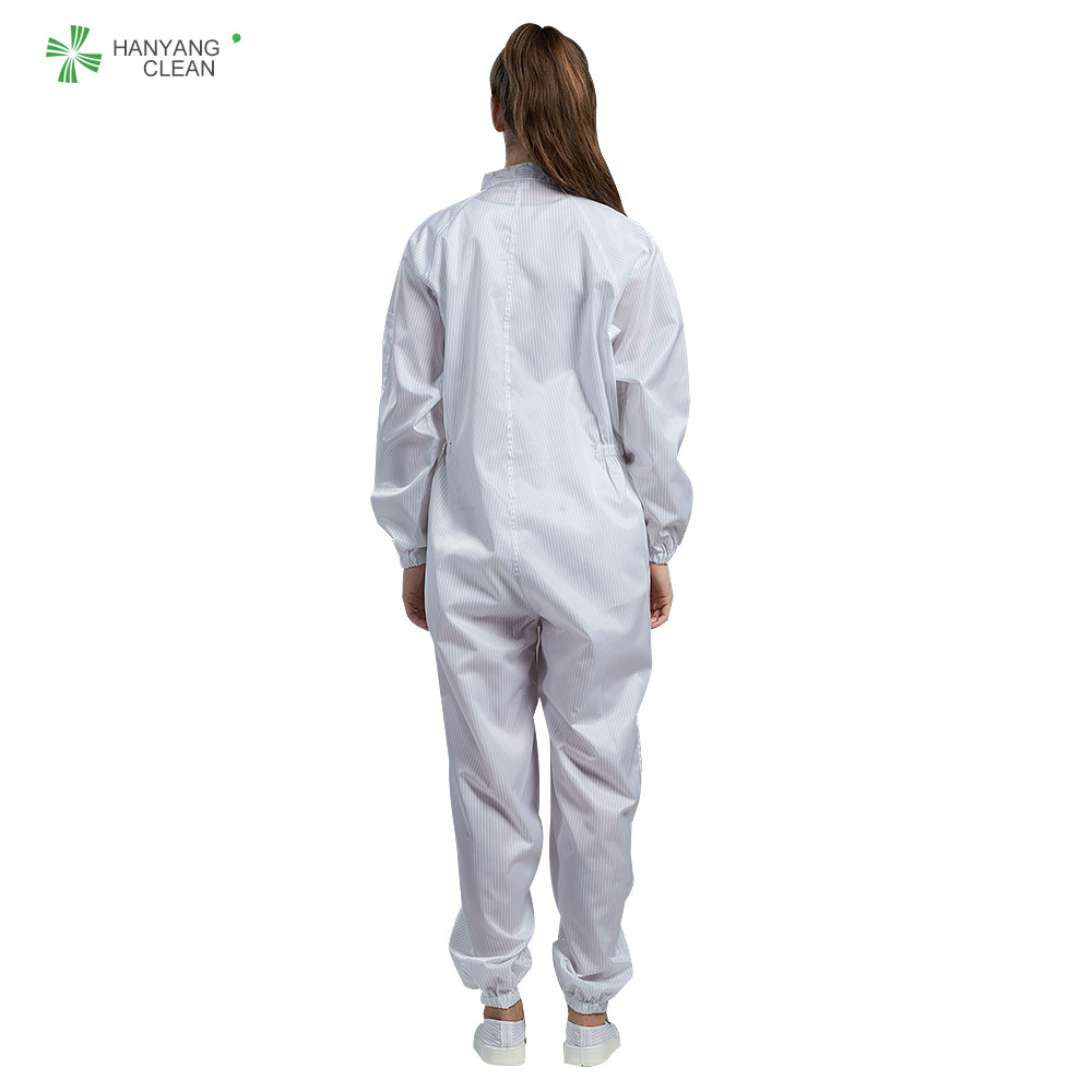 Best ESD Autoclavable cleanroom coverall suit with polyester and carbon fiber for phamaceutical industry wholesale
