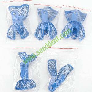 Best Blue Steel Plastic Dental Impression Tray L / M / S /Side Teeth / Anterior Teeth (can be autoclave) wholesale