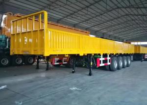 China 45FT 4 Axle Drop Side Trailer With 60000kg Payload on sale
