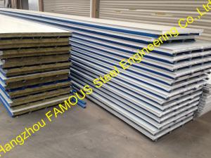 China Construction PU Insulated Sandwich Panels Polyurethane Foam Steel on sale