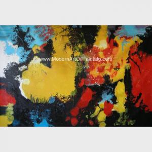 China Abstract Acrylic Painting The Fire / Contemporary Canvas Wall Art Framed On Canvas on sale