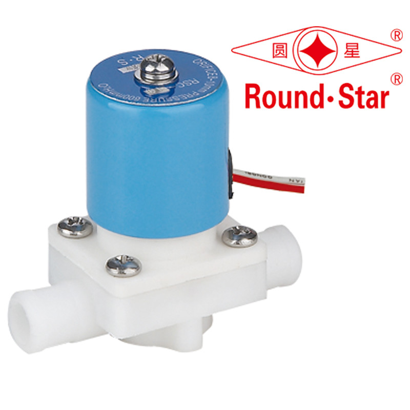 China Plastic RO Solenoid Valve Quick Connector for  Water Dispenser 10MM AC220V DC24V on sale