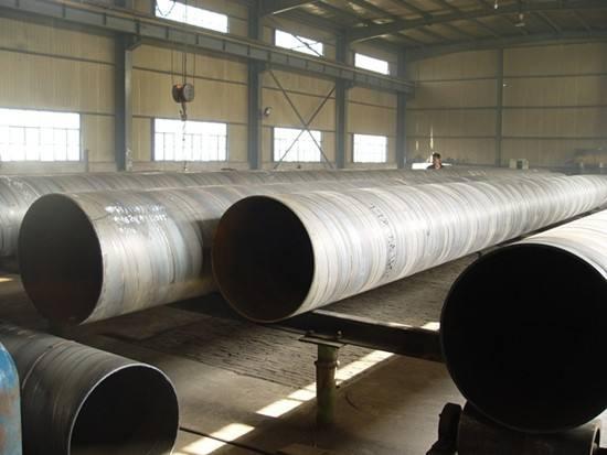 Spiral Welded Large Diameter Steel Pipe / Round Steel Tubing Used For Construction