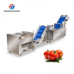China SS Fruit And Vegetable Hair Roller Bubble Cleaning Machine 800KG/H on sale