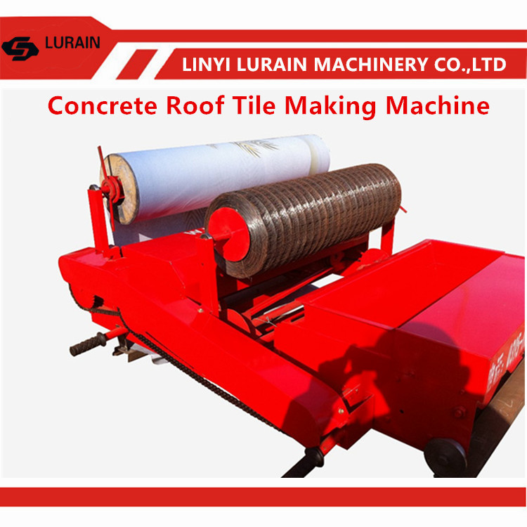 China Semi automatic concrete roof tile making machine prices with tile polishing machine on sale