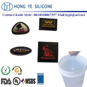 China Clear Liquid Silicone Rubber For Textile Clothing Logo on sale