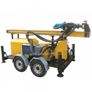 China Manufacturer of DFQ-150W 150m Trailer Rock DTH down-to-hole Water Borehole Drilling Rig Machine on sale