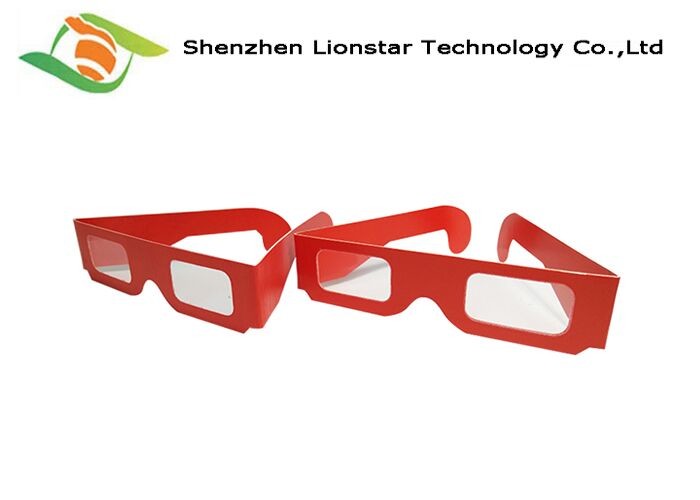 China Transparent Lens Chromadepth Passive 3D Glasses For Internet Web Site Viewing on sale