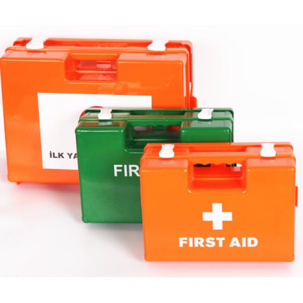 Empty Osha Ansi Home Office first aid case wall mounted emergency first aid box 50 person lock handle box case
