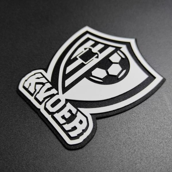 Custom Embroidered Football Patches Decorative Iron On Patches 5m - 7cm