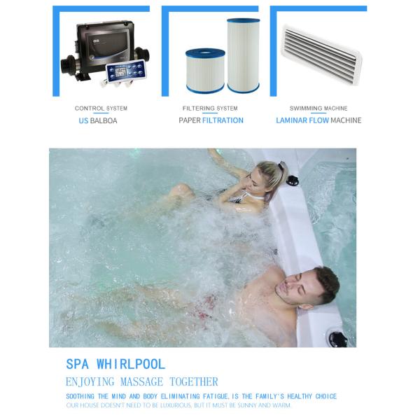 Summer Prefabricated Container Swimming Pool Outdoor Spa Massage With Best Enjoyment