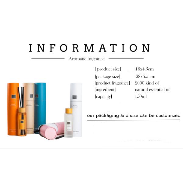 100ml Volume Bathroom Fragrance Reed Diffusers Scented Oil Reed Diffuser Home Decoration