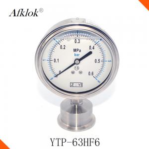 Best Sanitary Manometer Gas Pressure Gauge , Diaphragm Type Gas Grill Pressure Gauge wholesale