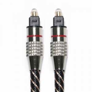 Best Red&Toslink Digital Audio Cable Nylon Braided Textured Rope OD4.0 Metal Plated Connector 1.2M 1.5M 2M 3M wholesale