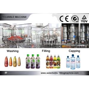 High Speed 3 In 1 Hot Filling Machine , Beverage Bottling Line Automatic