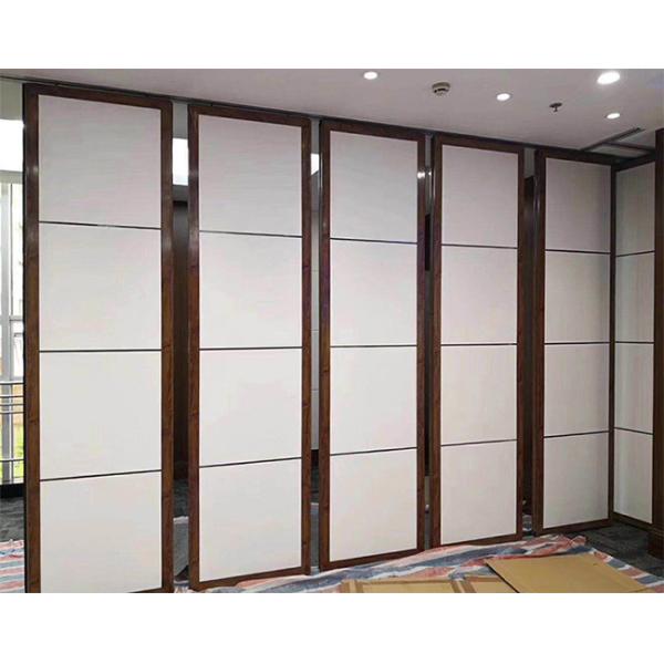 95mm Fabric Surface Modular Partition Wall Systems Wood Edge
